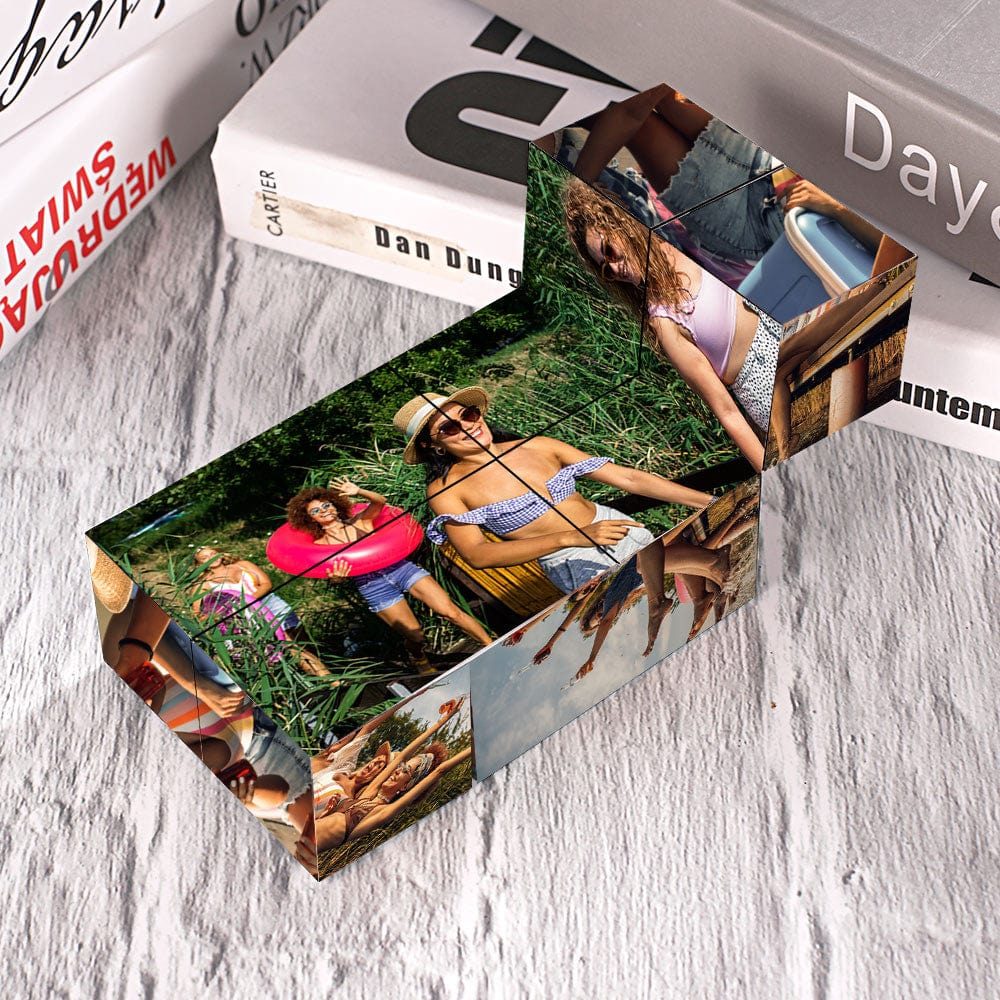 Personalized Magic Photo Cube with Spotify Code Living Room Gifts For Friends