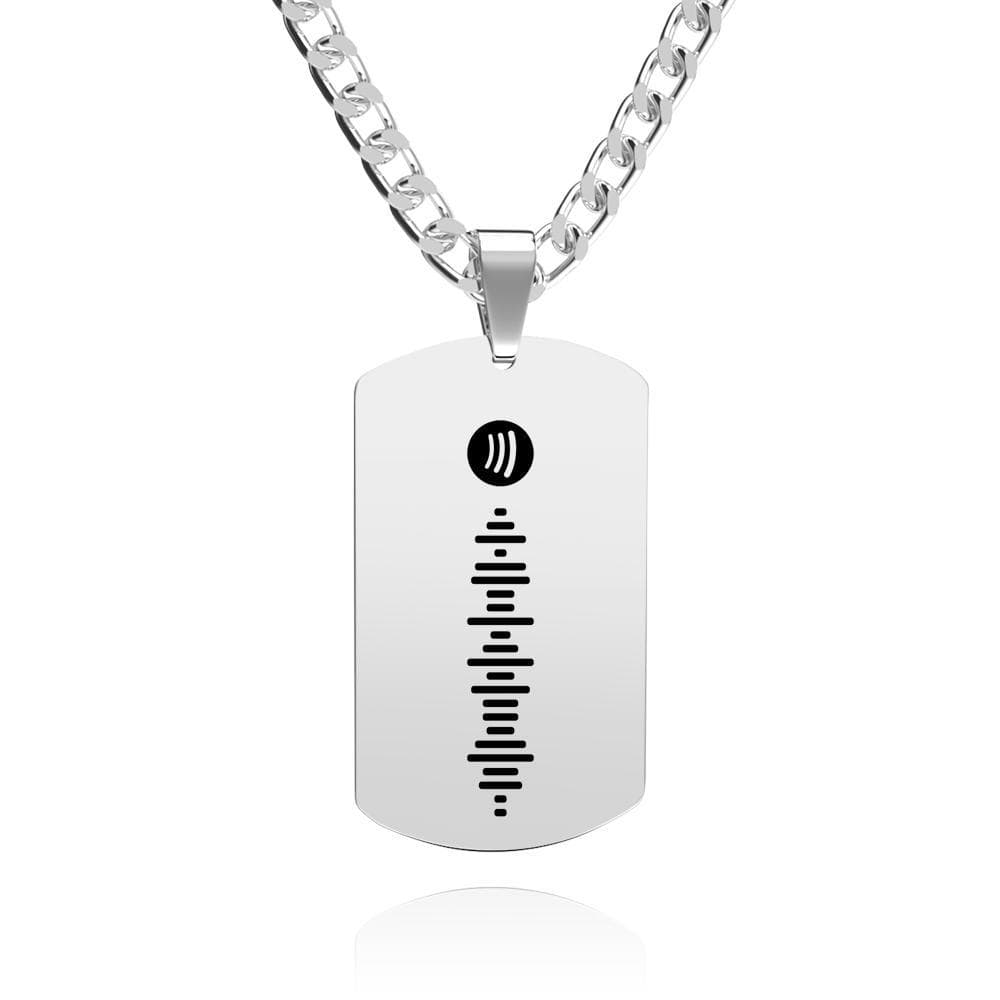 Spotify Necklace Personalized Music Code Photo Necklace Gift For Her