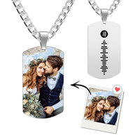 Spotify Necklace Personalized Music Code Photo Necklace Gift For Her