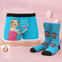 Custom Face Boxer Shorts And Socks Set I Licked It So It's Mine