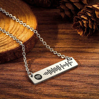 Spotify Necklace Personalized Bar Necklace Music Code Necklace Valentine's Day Gift