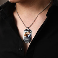 Personalized Gifts for Mother Spotify Necklace Stainless Steel Photo Necklace