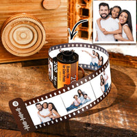 Custom Spotify Scan Keychain Gifts for Couples Multiphoto Yellow