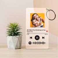 Spotify Art Glass Album Cover Custom Music Plaque Christmas Gift For Couple