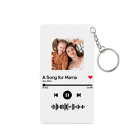 Spotify Keychain Custom Scannable Spotify Art Gifts for Mom