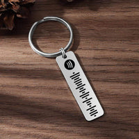 Custom Music Keychain Spotify Code Keychain Couple Keychains Best Gifts For Him