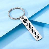 Custom Music Keychain Spotify Code Keychain Couple Keychains Best Gifts For Him