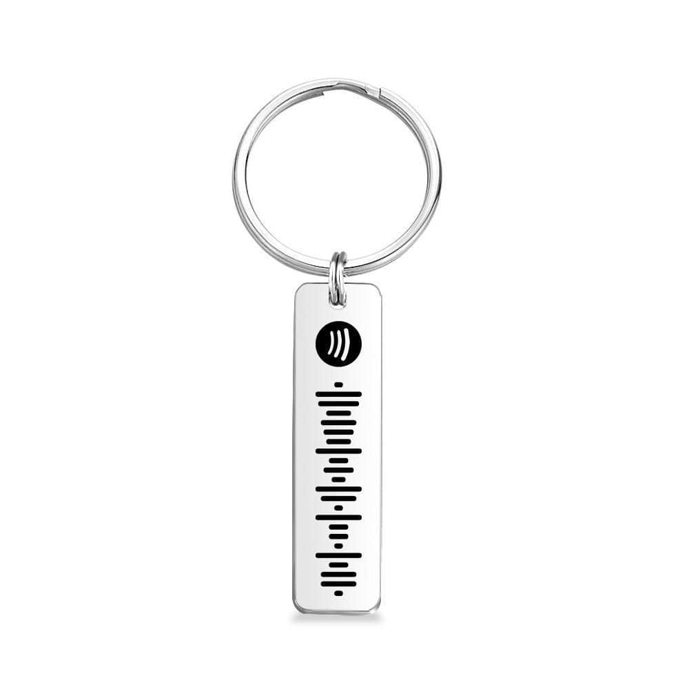 Custom Music Keychain Spotify Code Keychain Couple Keychains Best Gifts For Him