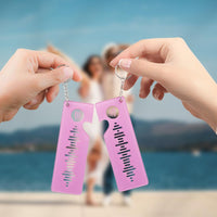 Spotify Song Code Keychain Gifts for Couple Heart 2 Pieces Valentines Day Gift