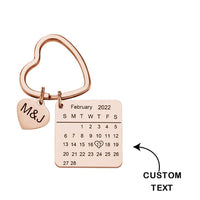 Custom Photo Calendar Spotify Keychain Personalized Stainless Steel Keychain Gift for Lover