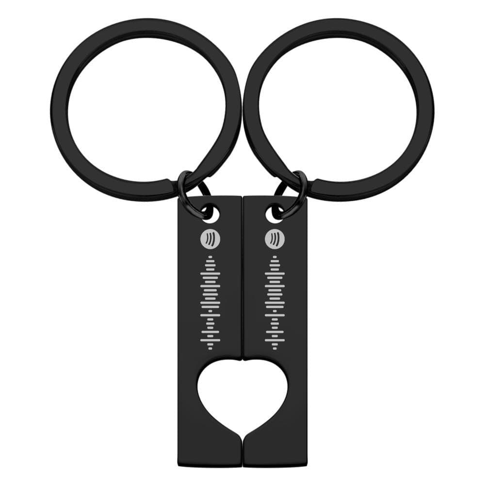 Custom Keychain Scannable Custom Spotify Code Keychain Engraved Valentine's Day Gifts