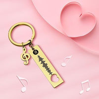 Spotify Scan Code Keychain Gifts for Couple Music Note Valentines Day Gifts