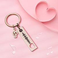 Spotify Scan Code Keychain Gifts for Couple Music Note Valentines Day Gifts