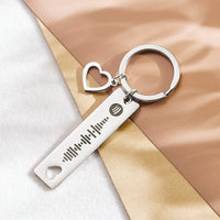 Custom Scannable Spotify Code Keychain Heart-shaped Creative Gifts