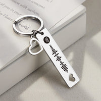 Custom Scannable Spotify Code Keychain Heart-shaped Creative Gifts