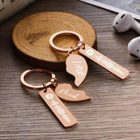 Valentines Day Keychain Personalized Spotify Keychain Heart Shape Keychain-3 Color