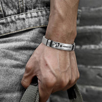 Men's Bracelet Personalised Spotify Code Bracelet with Your Photo Gift for Dad