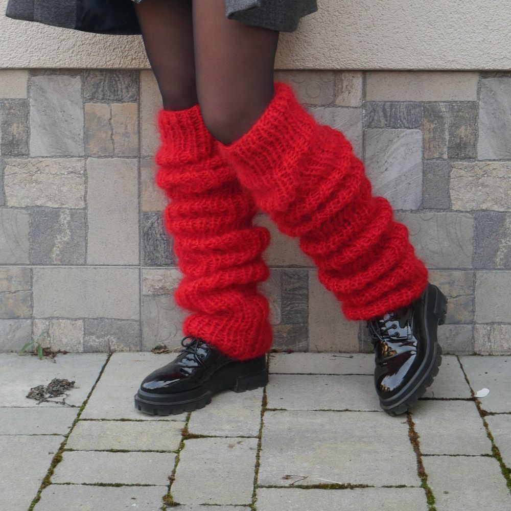 Knitted Over The Knee Socks Women Winter Leg Warmers Long Tube Pile Socks