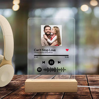 Custom Spotify Glass Music Plaque Sympathy Gifts For Loss Of Father