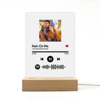 Custom Spotify Plaque Lamp Anniversary Gifts Custom Valentines Day Gifts