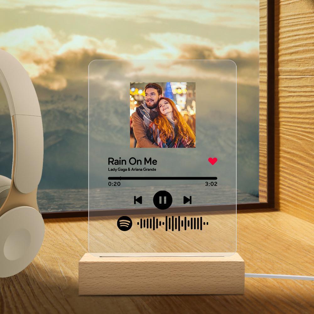 Custom Spotify Plaque Lamp Anniversary Gifts Custom Valentines Day Gifts