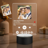 Custom Spotify Night Light with 7 Colors Personalized Wedding Gifts