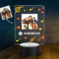 Custom Photo Spotify Plaque Lamp Christmas Gifts for Family - 7 Colors