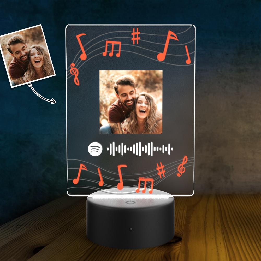 Spotify Code Plaques Night Light Valentines Day Gifts For Him