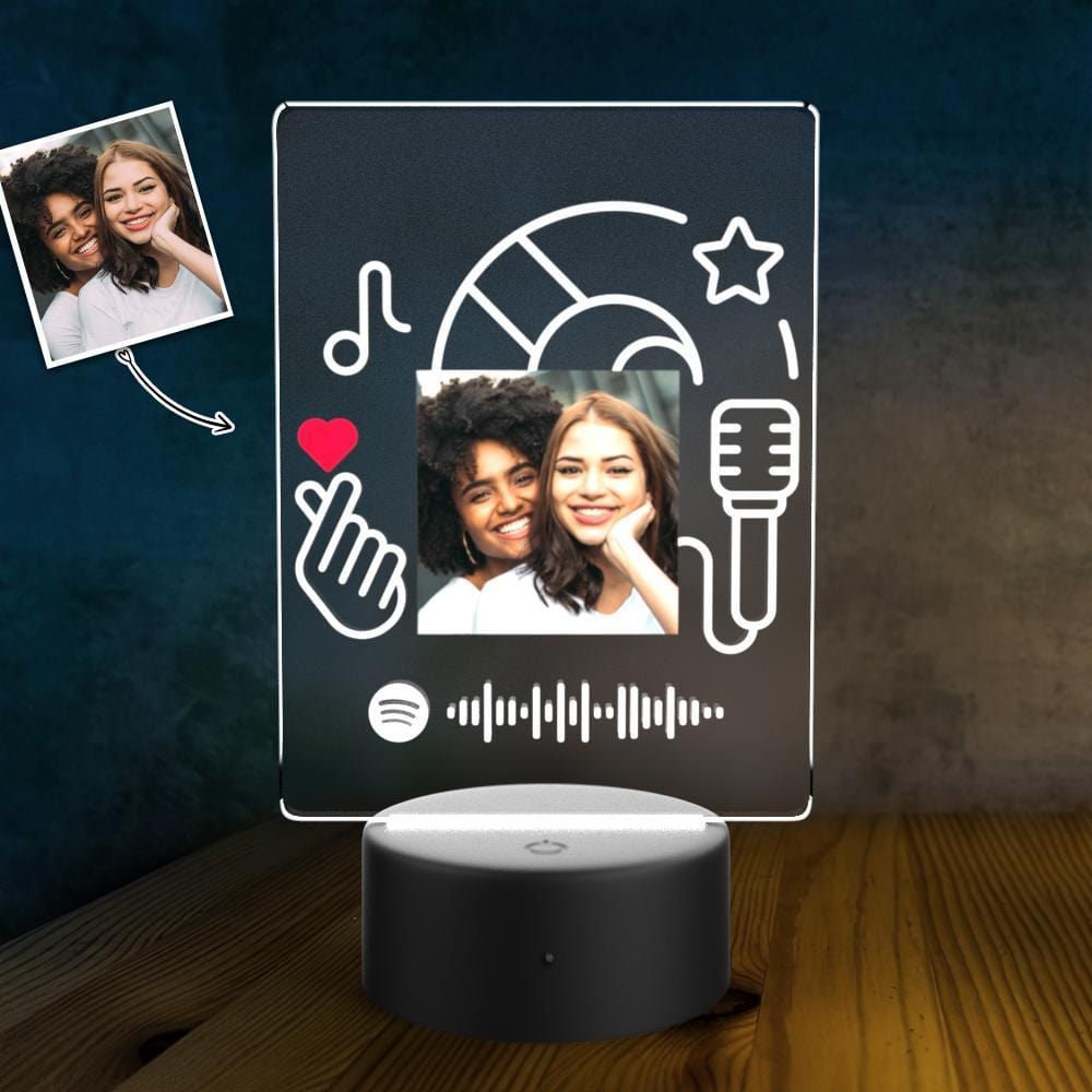 Spotify Code Plaques Night Light Valentines Day Gifts For Him