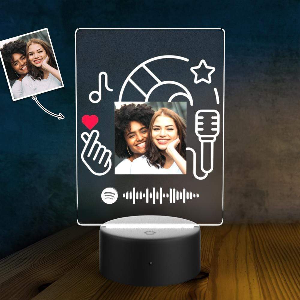 Custom Spotify Plaque Lamp 7 Colors Valentines Day Gifts For Music Lovers