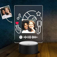 Custom Spotify LED Lamp Spotify Code Led Light Gifts for Couple Valentines Day Gifts