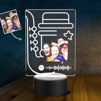 Custom Spotify LED Lamp Spotify Code Led Light Gifts for Couple Valentines Day Gifts