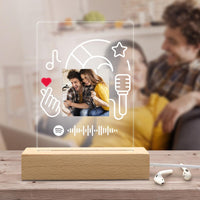 Spotify Night Light Personalized Spotify Media Player Night Light Valentines Day Gifts