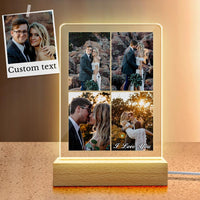 Custom Multi Photo Plaque Personalized Collage Plaque Gifts for Her Acrylic