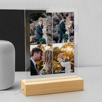 Custom Multi Photo Plaque Wedding Gifts for Her Acrylic