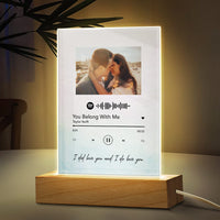 Custom Spotify Night Light Music Plaque Scannable Spotify Code Acrylic