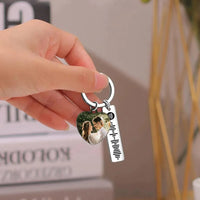 Personalized Spotify Keychain Custom Picture & Music Song Code Heart Couples Photo Keyring Gifts for Boyfriend