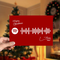 Driving Home for Christmas Spotify Code Music Greeting Card