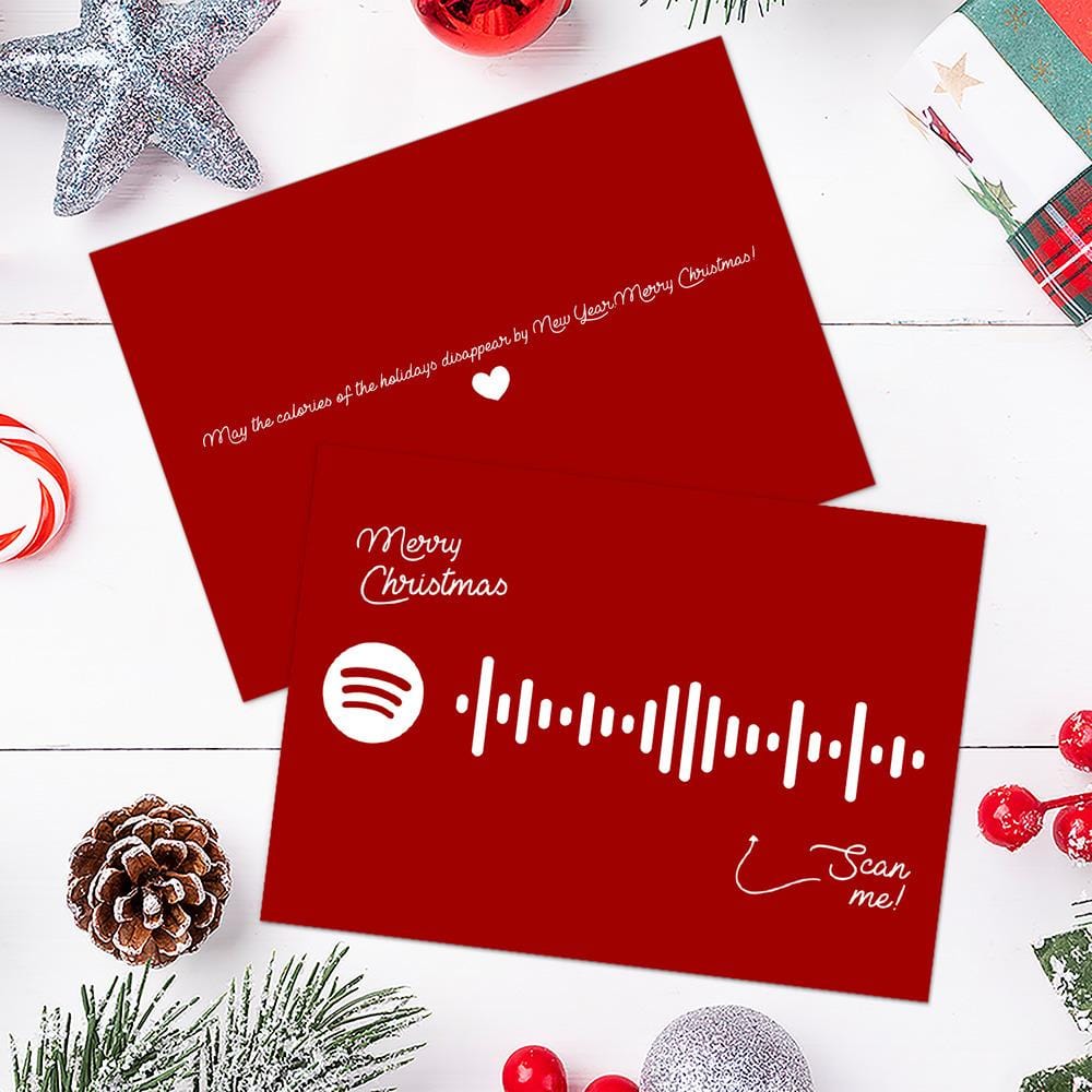 It's the Most Wonderful Time of the Year Spotify Code Music Greeting Card