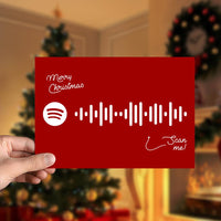 Holly Jolly Christmas Spotify Code Music Greeting Card