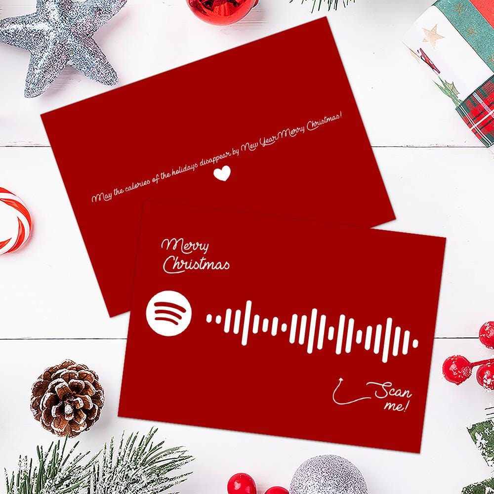 Have Yourself A Merry Little Christmas Spotify Code Music Greeting Card