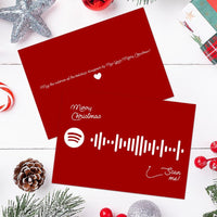 Jingle Bells Spotify Code Music Greeting Card