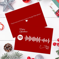 The Christmas Song (Chestnuts Roasting On An Open Fire) Spotify Code Music Greeting Card