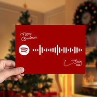 Christmas Without You Spotify Code Music Greeting Card