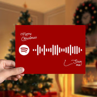 O Holy Night Spotify Code Music Greeting Card