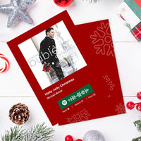 Holly Jolly Christmas Spotify Code Music Greeting Card