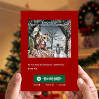 Do They Know It's Christmas? - 1984 Version Spotify Code Music Greeting Card