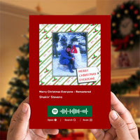 Merry Christmas Everyone - Remastered Spotify Code Music Greeting Card