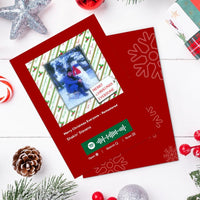 Merry Christmas Everyone - Remastered Spotify Code Music Greeting Card