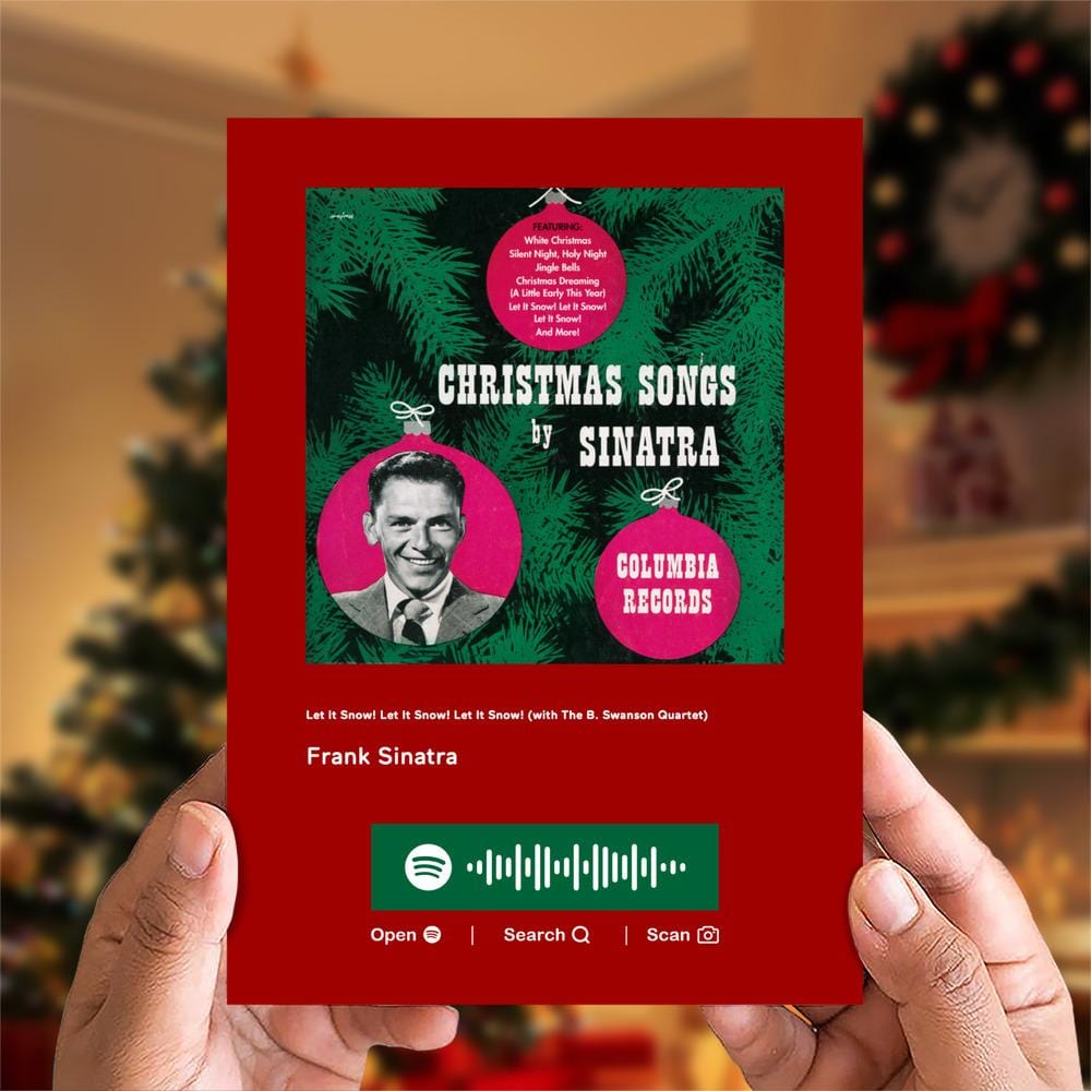 Let It Snow! Let It Snow! Let It Snow! (with The B. Swanson Quartet) Spotify Code Music Greeting Card